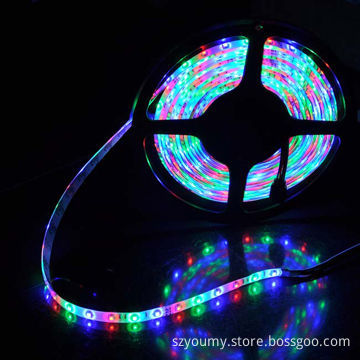 White PCB 24V DC RGB Flash SMD 5050 300 LEDs/m Flexible Strip Lights